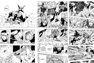 comic manga art manga comic page illustration anime manga art manga panel