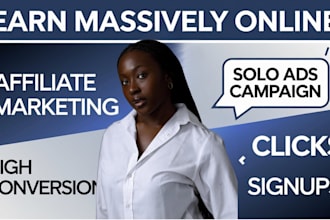 blast USA solo ads campaign affiliate link promotion   MLM leads generation