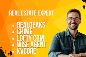 setup realgeeks chime lofty crm wise agent kvcore real estate