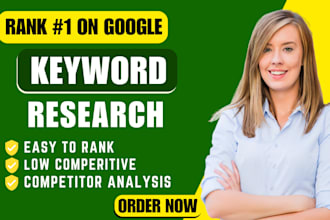 do in depth keyword research, website audit, on page seo, competitor analysis
