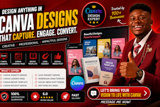 canva website design canva landing page canva template design anything in canva
