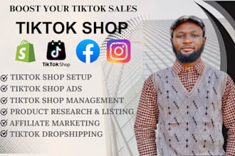 setup manage tiktok shop tiktok ads tiktok dropshipping marketing tiktok manager