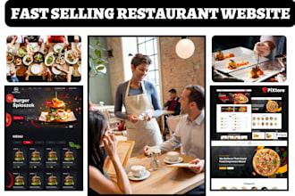 design fast selling restaurant and catering website with food ordering system