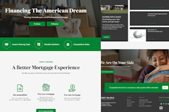 mortgage website, calculator, website, wordpress website