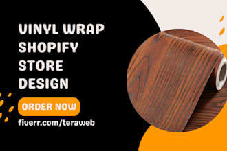 design vinyl wrap shopify store car wrap furniture wrap dropshipping website