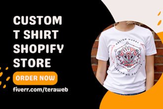 design custom t shirt shopify store christmas gift printify dropshipping store