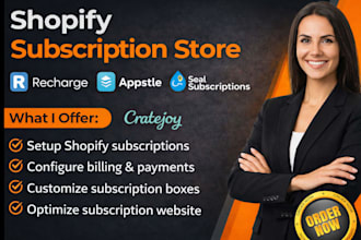 do shopify store cratejoy subscription box appstle seal recharge subify website