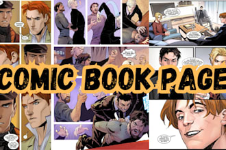 draw nsfw comic page manga illustration webtoon comic sfw character comic artist