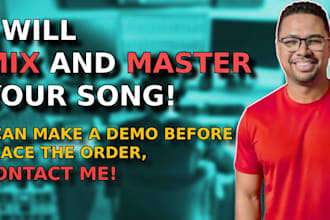 mix and,or master your song trap, reggaeton, pop and more