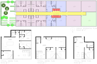 draw architectural 2d floor plan of your project