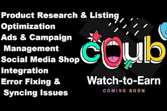 do set up and manage coub marketing to grow account organic
