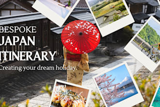 create a personalized japan travel itinerary for you