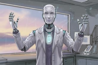 draw amazing concept for mecha, robot