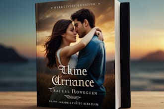 design high quality romance book or ebook cover