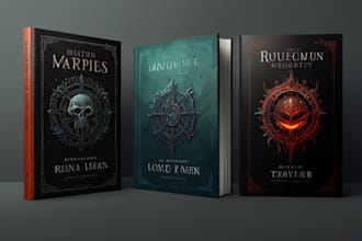 design fantasy, sci fi, horror, and mystery book covers
