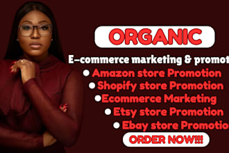 do ebay promotion, etsy store, amazon, redbubble, shopify sales, product review