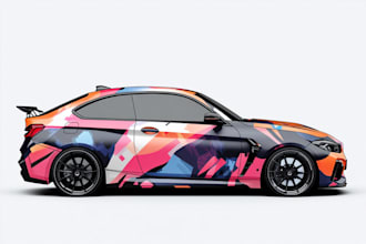 make eye catching car wrap for your business