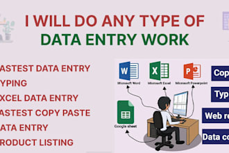 retyping images, PDF file into word, all files conversion