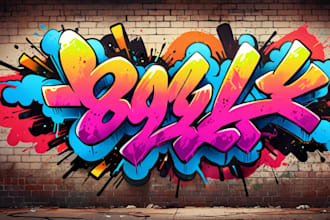 design custom graffiti text, tags, street art, and logo