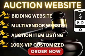 auction website bidding website multivendor website car auction website