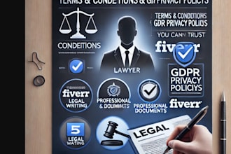 write terms and conditions and gdpr privacy policy