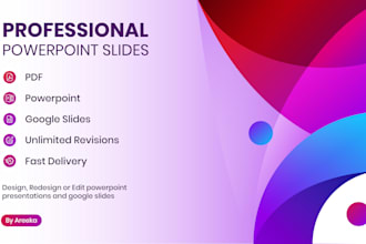 design professional presentations for trainings, ecourses and different projects