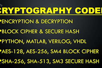 code your cryptography pseudo in fpga risc verilog vhdl
