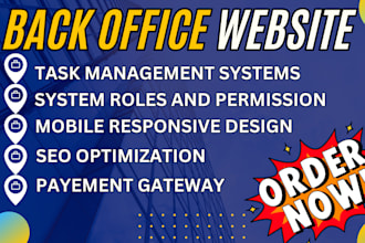 create a back office website office management website business operation site