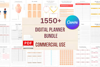provide digital planner and journal bundle for your business