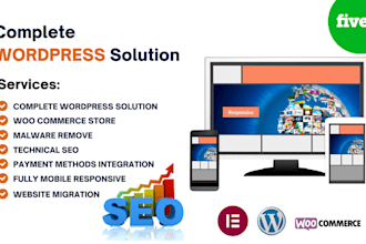 redesign or create professional wordpress website, elementor landing page design
