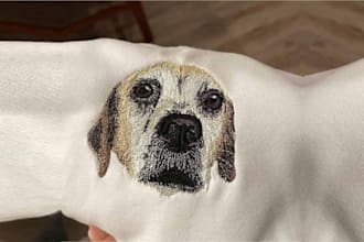 convert your logo and design into embroidery file dst, pes, jef