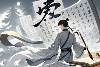 chinoiserie illustration and novel cover hs