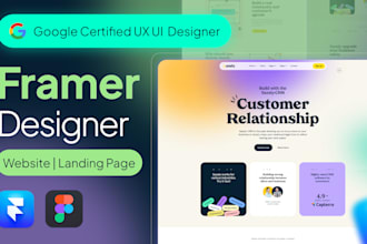 be your framer designer to design framer website that stand out