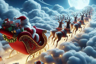 ai christmas children book illustrator
