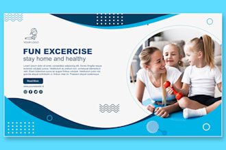 design a professional website banner ads headers, web images