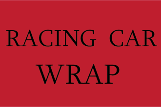 do car wrap, racing car sports car wrap, car wrap design rap