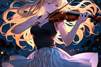 produce edm pop rock metal orchestral music with japan anime style