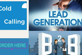 do coldcalling,set appointment,generate leads and telemarketing for you business