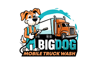 create big dog mobile wash logo design