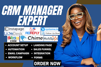 setup systeme io hubspot crm zoho crm gohighlevel  leadpages liondesk automation