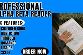 alpha beta read nonfiction fiction memoir self help thriller with feedback
