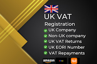 do UK vat registration for amazon temu tiktok ebay stores