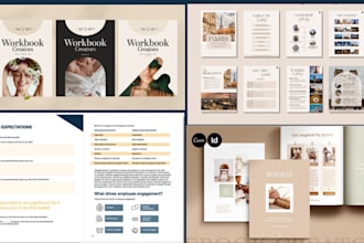 create fillable book design interactive pdf ebook workbook journal course design