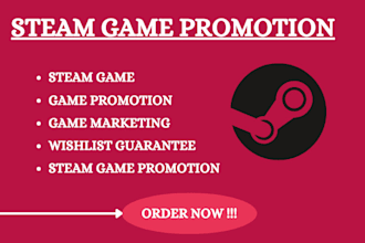 do steam game promotion, game marketing, game promotion to boost visibility