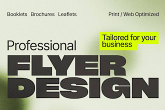design a professional flyer