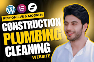 design hvac, construction, plumbing, or cleaning website with SEO and blog