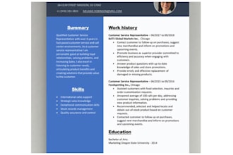 be your professional resume maker, CV writer and design