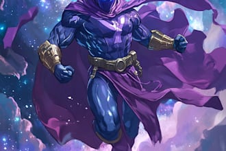draw your superhero cartoon character