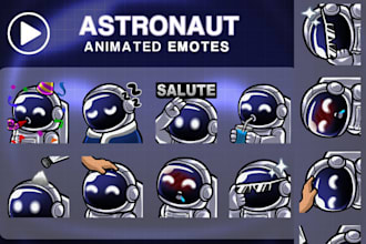 make twitch emotes, chibi emotes, sub badges, animated emotes, stickers, kick