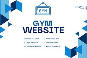 design a professional gym website to boost your fitness business